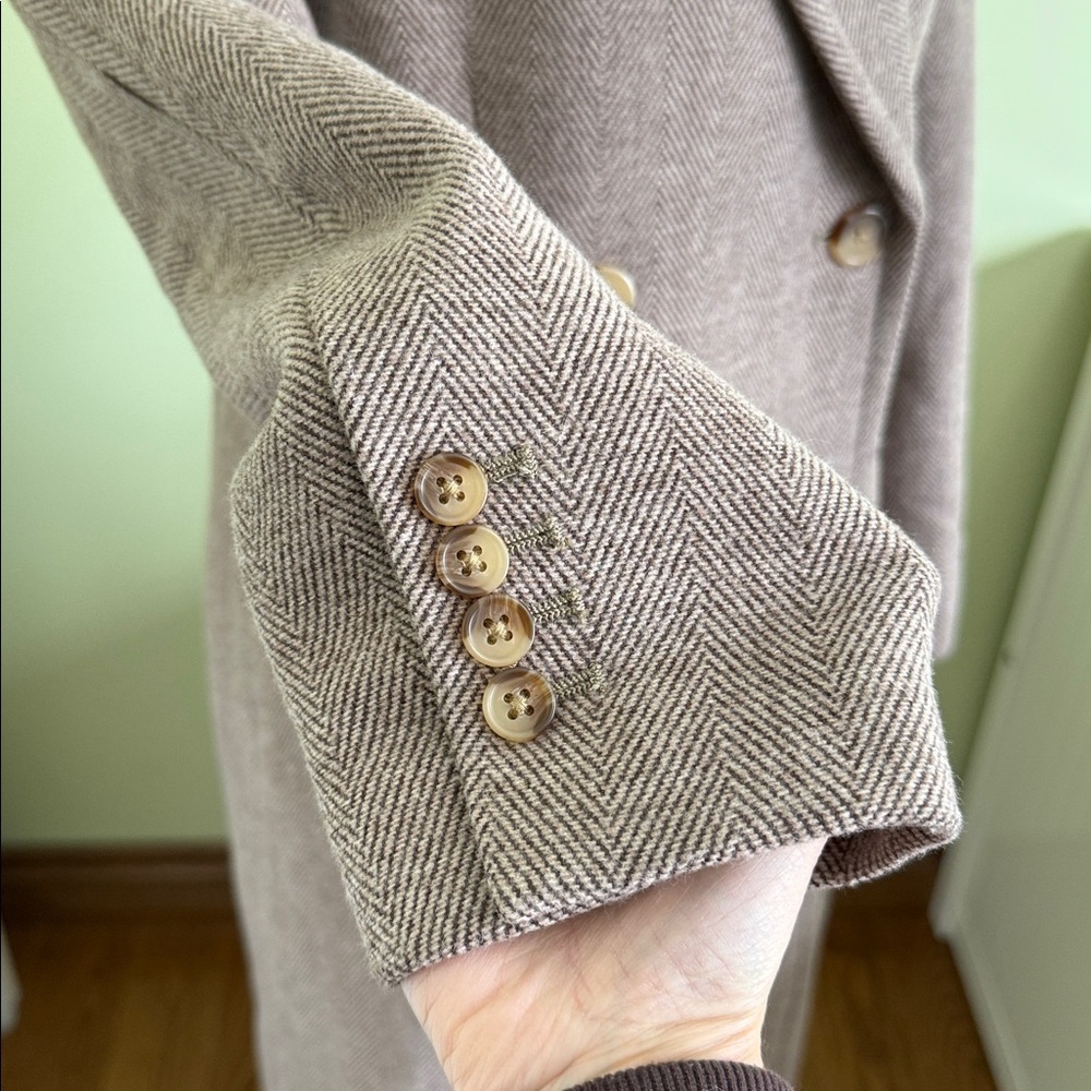 Levi’s Blair Western Coat Wool Blend Herringbone Tan Size XS New With Tags - Picture 6 of 16